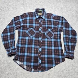 Vintage Timber Top Flannel Logger Shirt Men's Large Button Lumberjack